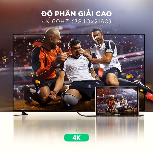 Cáp HDMI 2.1 hỗ trợ 8K/60Hz dài 1-3m UGREEN HD140